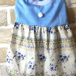 花柄のワンピースのワンちゃん服 【ダックス】