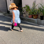 ノースリーブペプラムチュニック    ライトブルー 90センチ