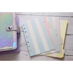 システム手帳用バイブルサイズディバイダーstripe