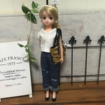 リカちゃん♡ドール服♡Ｖネックカットソー＆ダメージデニムパンツ♡大人リカちゃん