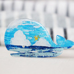 ◇夏限定/8月末まで◇空と海のくじらブローチ