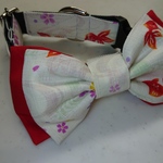 32~45cm金魚和柄🌸カラー🎀～中型犬🎀首輪