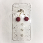 さくらんぼとパールのiPhoneケース