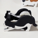 木製マスキングテープカッター　黒白猫