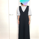 濃紺♡ゆったりきれい♡オールインワンサロペット