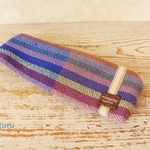 nisipirica工房の手織りターバン（purple☆３)