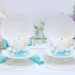 ☪︎⋆。˚ 送料無料 ‥ size 8cm  海辺のウェディング スタンドversion♡ リングピロー シェル 貝殻