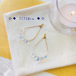 オーロラドロップのピアス