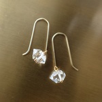 14kgf＊ハーキマーダイヤモンド　ピアス