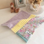 Liberty*大人の上質ガーゼハンカチ**flower*pink*green*yellow*初夏の色合い