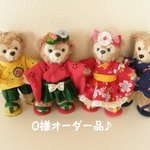 O様オーダー品♪甚平さんと浴衣ドレス（ぬいばサイズ）