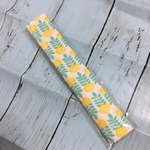 北欧風 黄色の花柄の水筒カバー