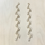 CLEAR BEADS LONG CHARM PARTS