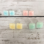 タイル風ほわっとピアス❁︎イヤリング