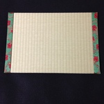 ハイビスカス柄縁の畳コルクボード tatami cork board