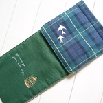 (Y様オーダー品)鳥刺繍のトイレットペーパーホルダーカバー     