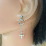 リング&クロスのピアス