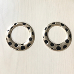 GOLD BLACK METAL RING FOOP PARTS