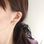 〔クラシック〕カーリーパールピアス/イヤリング〔3mmパール〕