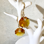 topaz＊スワロフスキー♡八角形＊ピアスorイヤリング