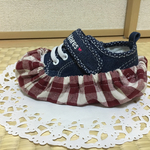 [再販] 靴カバー☆赤白チェック