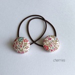 Baby & Kids ヘアゴムセット　【Liberty Putit flowers】22mm