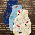 リバーシブル  汗取りパット３枚セット(金魚&トンボ)