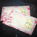 №39 cute cat ticket