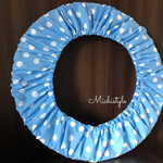 フープカバー 水色ドットBIG