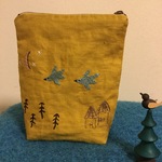 ここさんオーダー繍長ポーチ2種