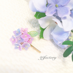はんなり紫陽花のポニーフック