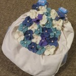 ※受注※青いお花のベビーリュック
