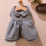 【再販】犬服 ハンドメイド チェックワンピース
