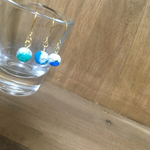 ペイントとラインの一粒ノンホールピアス