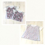 【mo専用】フリル切り替え Tシャツ お揃い スィートガーデン & フルーツ柄