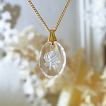 薔薇のシンプルなネックレス☆Ｐｗｃａ☆