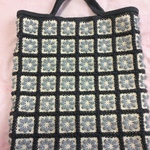 オーダー品☆花モチーフバッグ☆グレー系