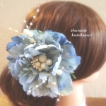 浴衣にも☆お花の髪飾り☆ユラユラパール