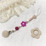 ♡ベリー色♡歯固めおしゃぶりホルダー♡
