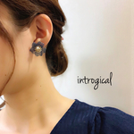 Navy Flower ＊ピアス
