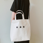 3star ショルダーLサイズ ロゴトートバッグ