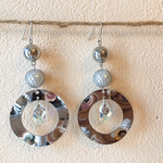 bigシルバーロングフープピアス