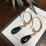 ブラックカッパーターコイズピアス