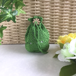 お役立ち！ミニ巾着＊レタスグリーン