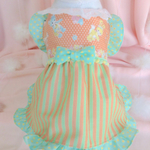 メルヘンちっくな♡エプロンワンピース（パステルオレンジ）