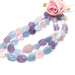 【穴有】天然石　タンブルミックス　　10個