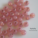 3mm milky rose*gold メロン チェコビーズ 50個