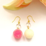 *みぞれあめピアス*イチゴ＆ミルク