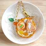 オレンジねこのスイーツチャーム