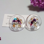 アリッサムの花束ピアス